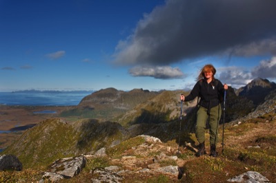 Lofoten, bergwandelen